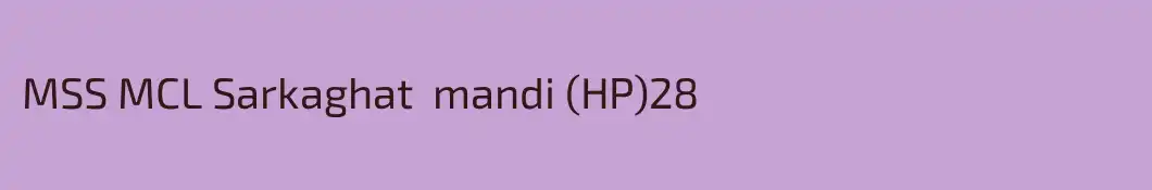 MSS MCL Sarkaghat  mandi (HP)28